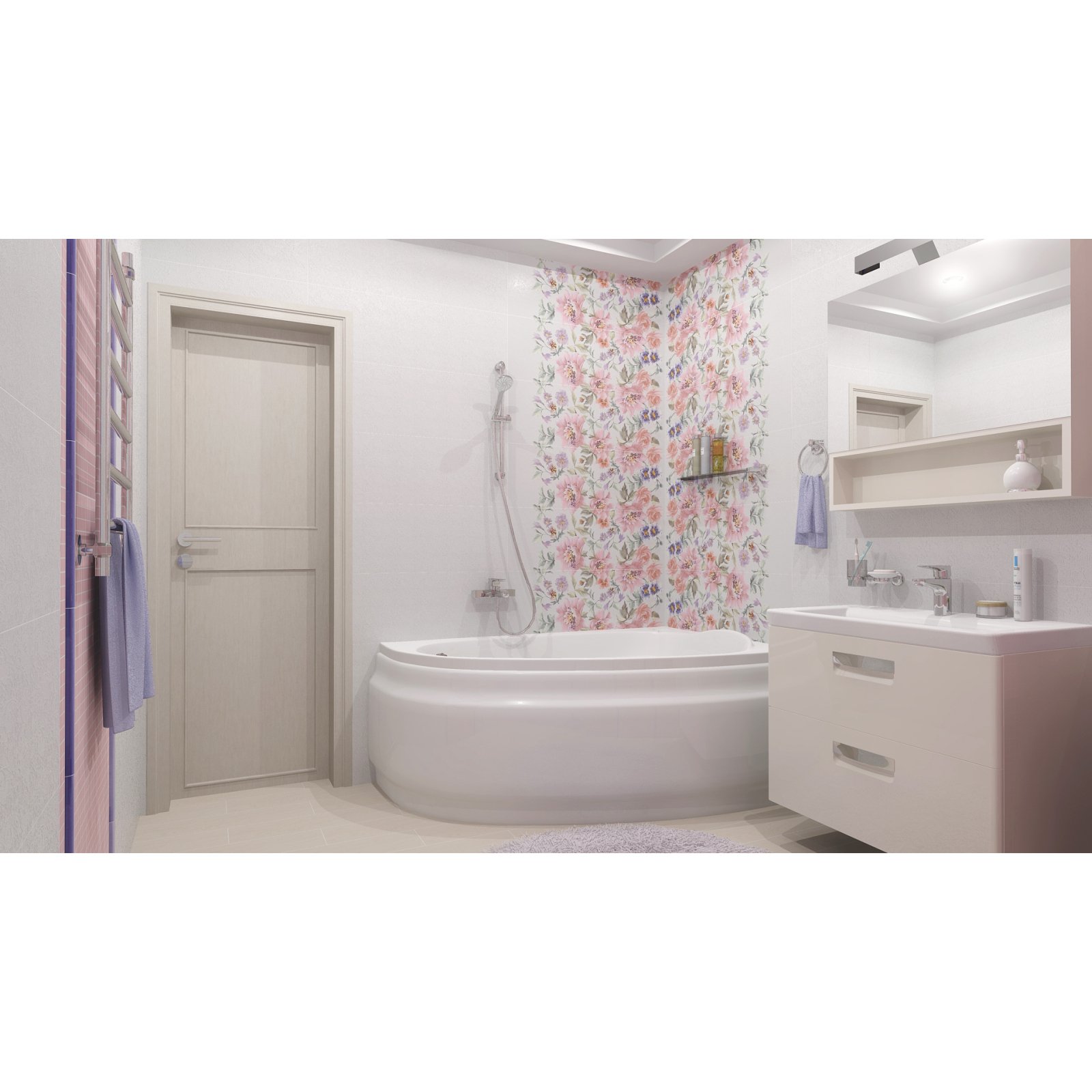 Бордюр Kerama Marazzi (Керама Марацци) Карандаш фиолетовый 2.5х30 см (SPA006R)