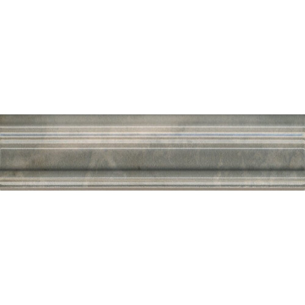 Бордюр Kerama Marazzi (Керама Марацци) Стеллине серый багет 5х20 см, толщ. 19 мм, (BLB044)
