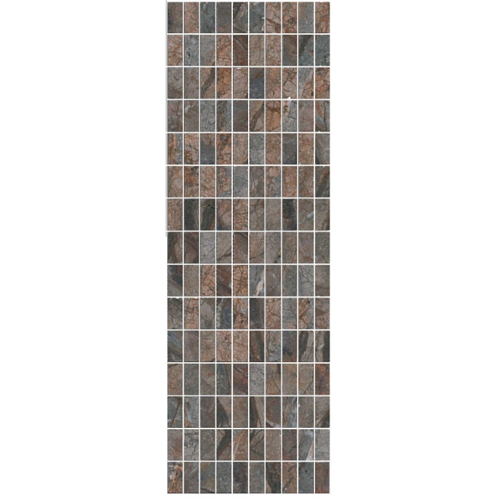 Декор Kerama Marazzi (Керама Марацци) Театро коричневый мозаичный 25х75 см, толщ. 9 мм, (MM12143)