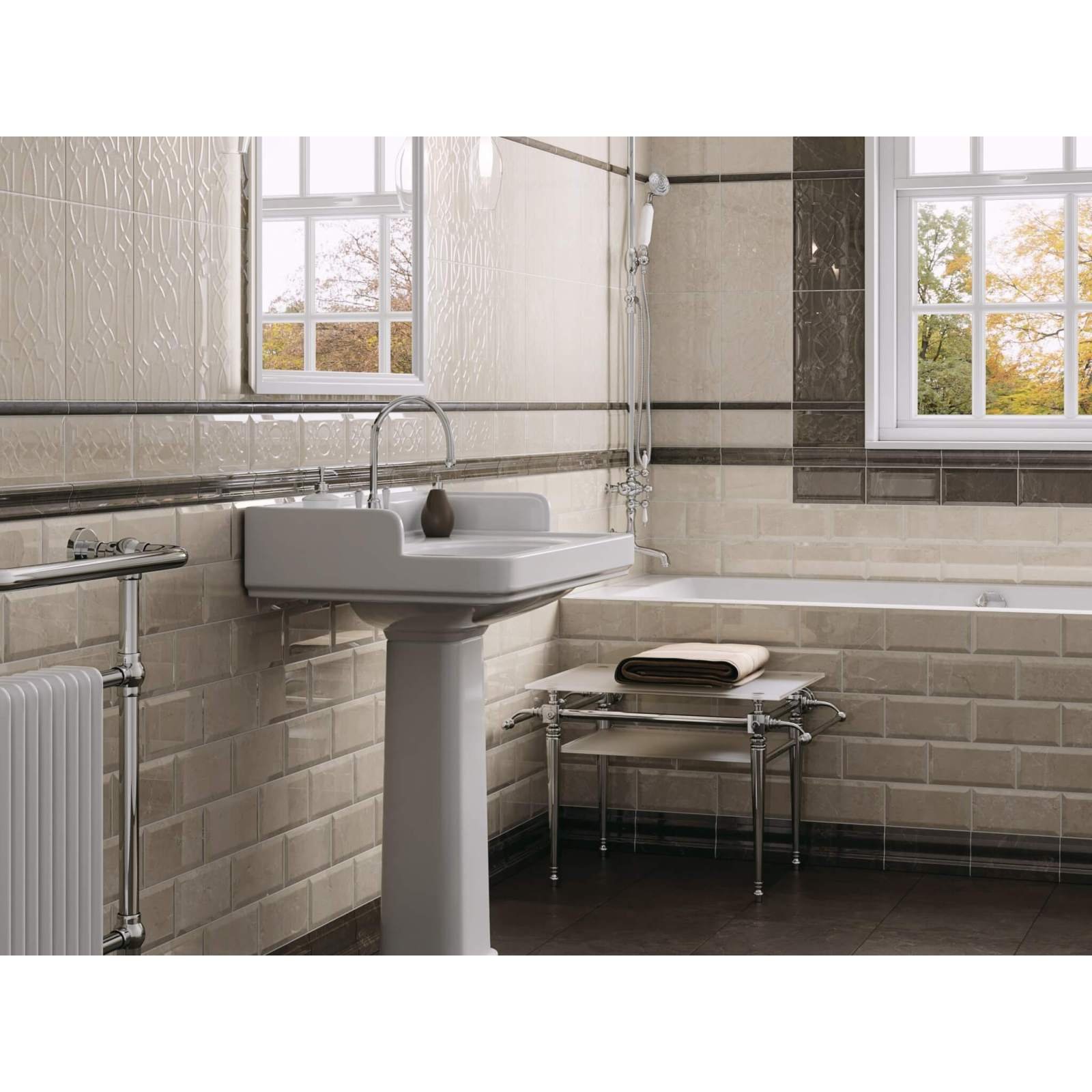 Плинтус Kerama Marazzi (Керама Марацци) Эль-Реаль коричневый 9.9х2 см (FMD006)