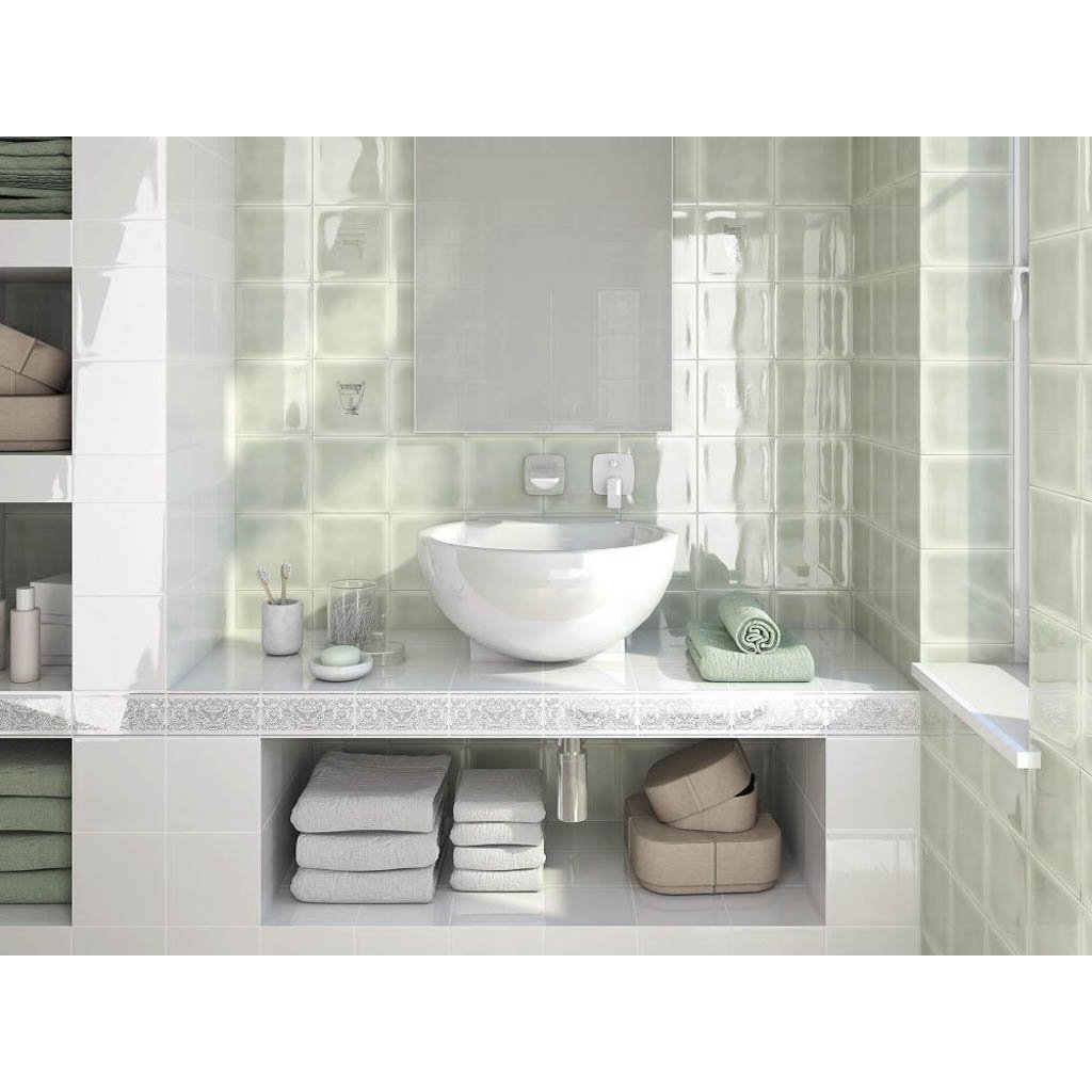 Декор Kerama Marazzi (Керама Марацци) Авеллино мозаичный фисташковый 30,1х30,1 см, толщ. 7 мм, (MM5255)