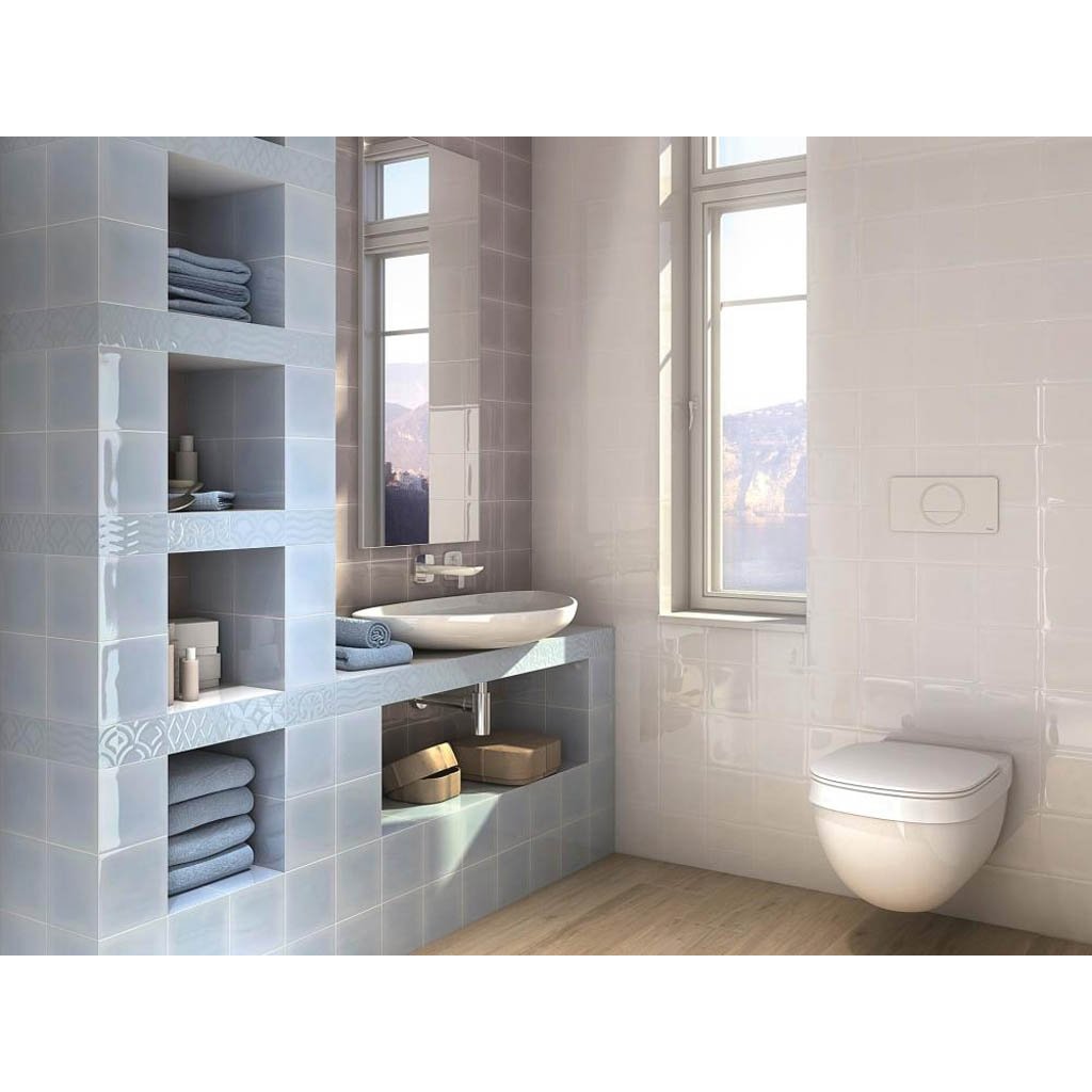 Плитка Kerama Marazzi (Керама Марацци) Авеллино голубой структура mix 7,4х15 см, толщ. 6.9 мм, (16015)