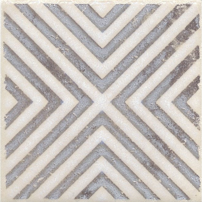 Вставка Kerama Marazzi (Керама Марацци) Амальфи орнамент коричневый 9,8х9,8 см, толщ. 7 мм, (STG/ A403/ 1266H)