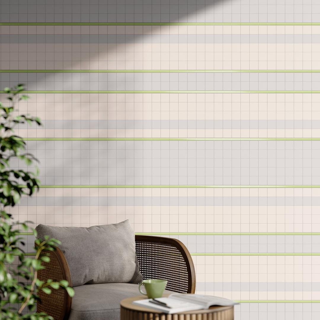 Бордюр Kerama Marazzi (Керама Марацци) Карандаш Бисер лимонный 0,6х20 см (POD004)