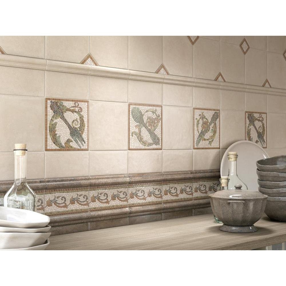 Декор Kerama Marazzi (Керама Марацци) Виченца Вилка 15х15 см (HGD/ A141/ 17000)