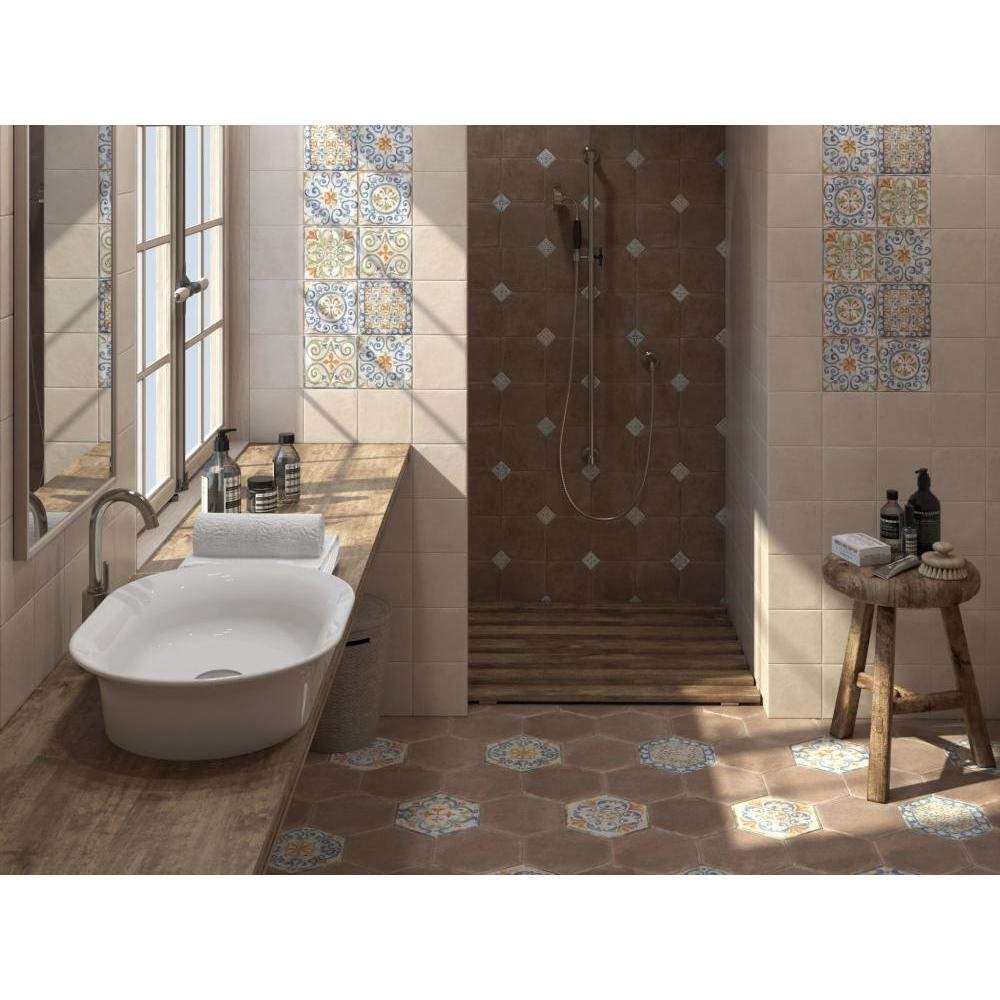 Плитка Kerama Marazzi (Керама Марацци) Виченца коричневый темный 7,4х15 см, толщ. 6.9 мм, (16023)