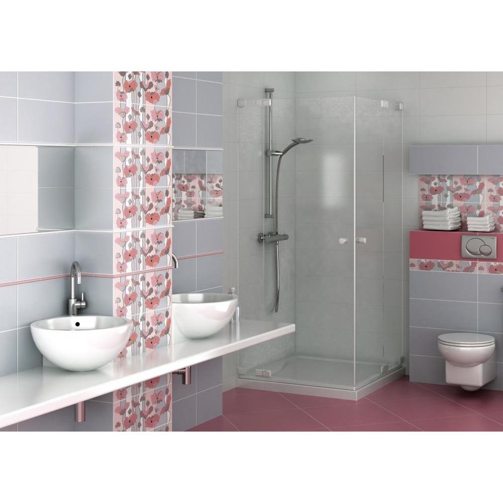 Плитка Kerama Marazzi (Керама Марацци) Городские цветы черный 20х50 см (7095T)