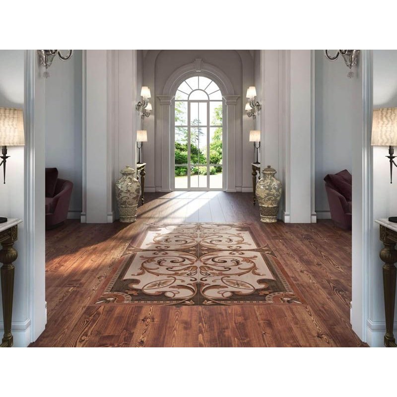 Керамогранит Kerama Marazzi (Керама Марацци) Гранд Вуд декорированный обрезной 80х160 см, толщ. 11 мм, (DD570600R)