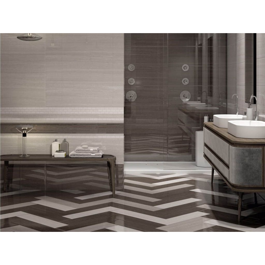 Керамогранит Kerama Marazzi (Керама Марацци) Грасси коричневый лаппатированый 15х60 см (SG315402R)