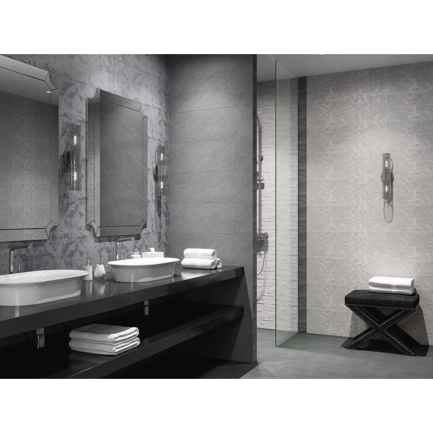 Бордюр Kerama Marazzi (Керама Марацци) Гренель серый обрезной 2,5х30 см (SPA032R)