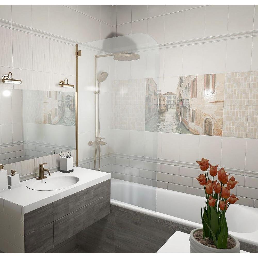 Плитка Kerama Marazzi (Керама Марацци) Золотой пляж темный беж структура 20х30 см, толщ. 8.6 мм, (8274)