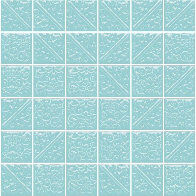 Плитка Kerama Marazzi (Керама Марацци) Ла-Виллет бирюзовый 30,1х30,1 см (21026)