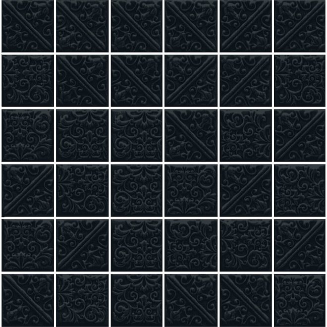 Плитка Kerama Marazzi (Керама Марацци) Ла-Виллет черный 30,1х30,1 см (21025)