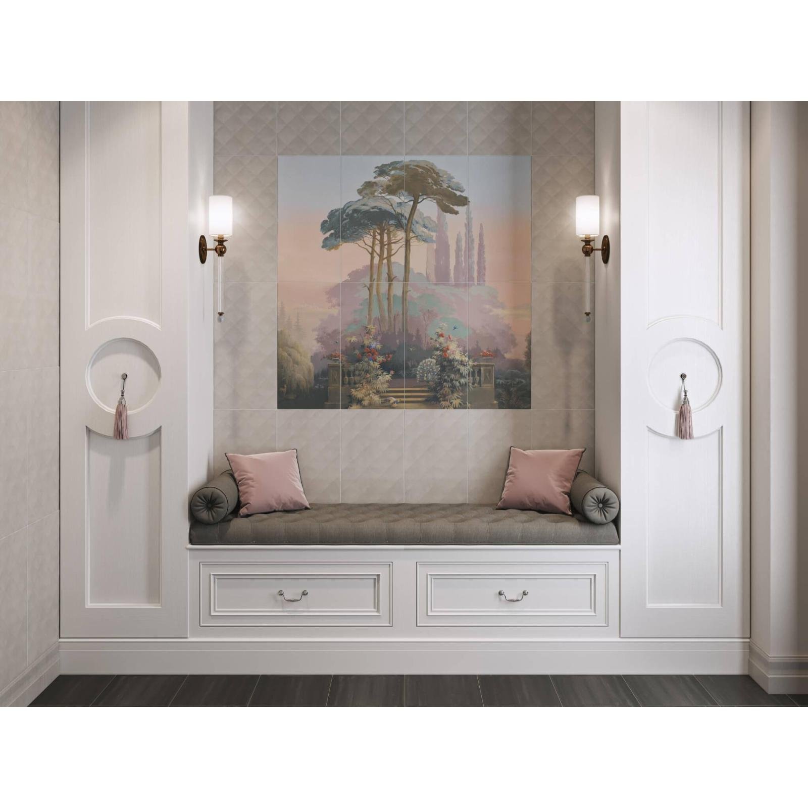 Плинтус Kerama Marazzi (Керама Марацци) Марсо серый обрезной 15х30 см, (FMA019R)