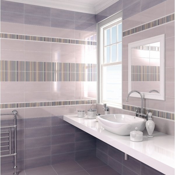Декор Kerama Marazzi (Керама Марацци) Ньюпорт Корабли фиолетовый 15х40 см (STG/ C206/ 15010)
