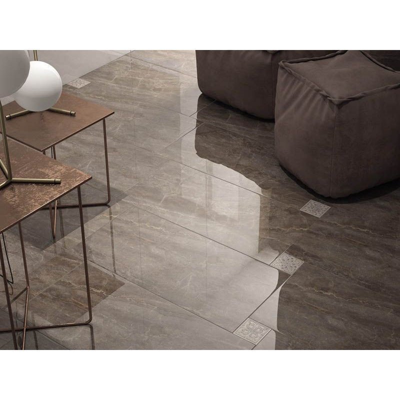 Керамогранит Kerama Marazzi (Керама Марацци) Парнас пепельный лаппатированный 80х160 см, толщ. 11 мм, (SG570002R)