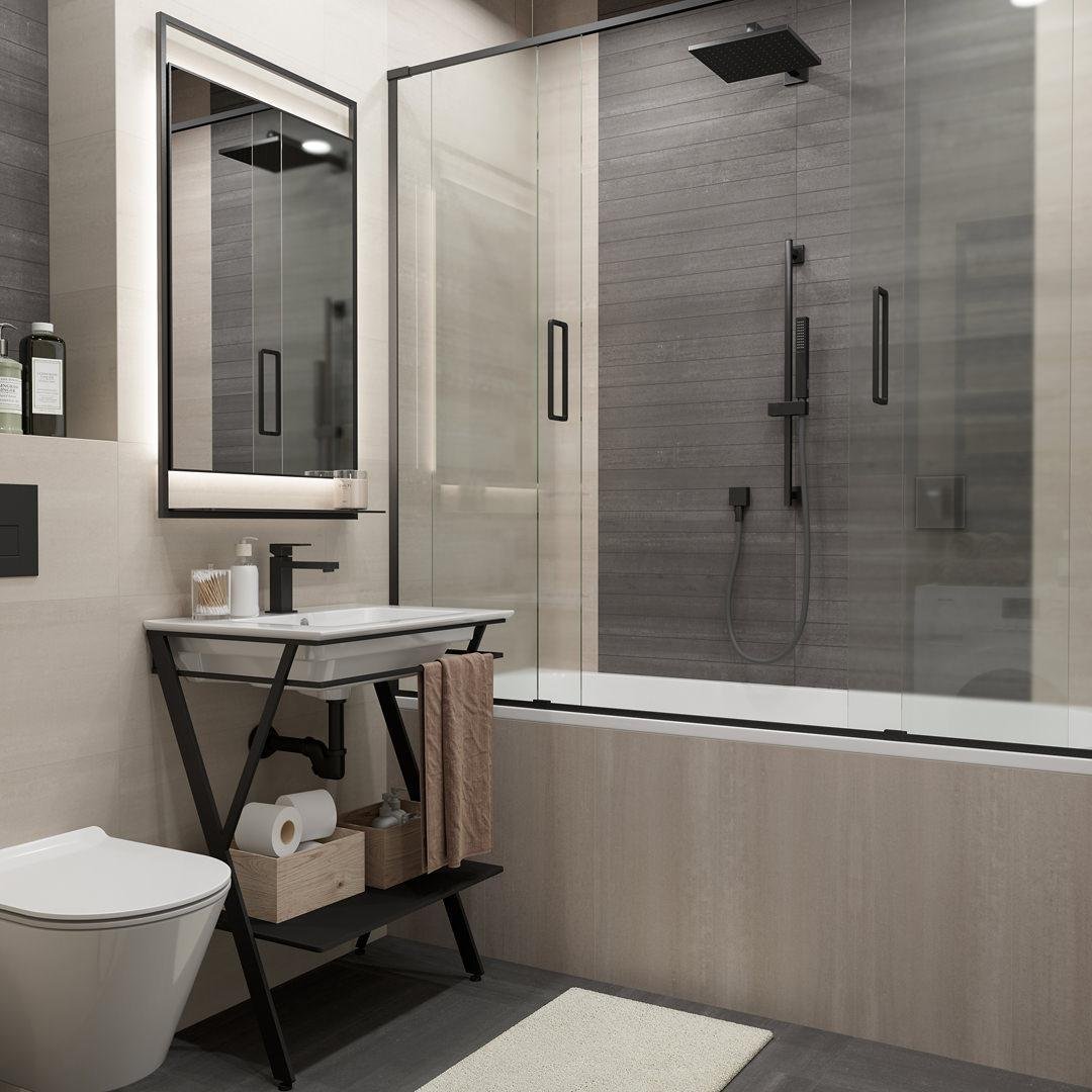 Керамогранит Kerama Marazzi (Керама Марацци) Про Дабл серый светлый обрезной 30х60 см, толщ. 9 мм, (DD201200R)