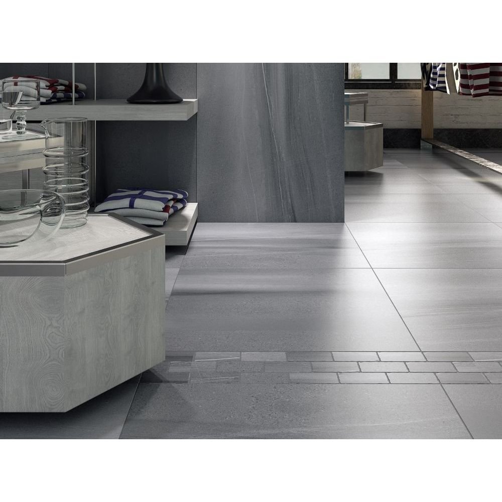 Керамогранит Kerama Marazzi (Керама Марацци) Роверелла серый обрезной 60х60 см, толщ. 20 мм, (DL600400R20)