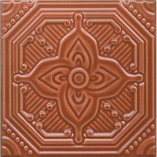 Декор Kerama Marazzi (Керама Марацци) Салинас оранжевый 15х15 см, толщ. 6.9 мм, (SSA005)