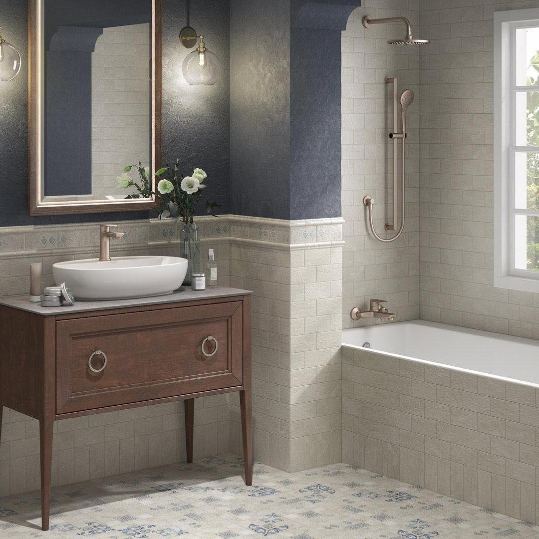 Плитка Kerama Marazzi (Керама Марацци) Сиена серый светлый матовый 7,4х15 см, толщ. 6.9 мм, (16085)