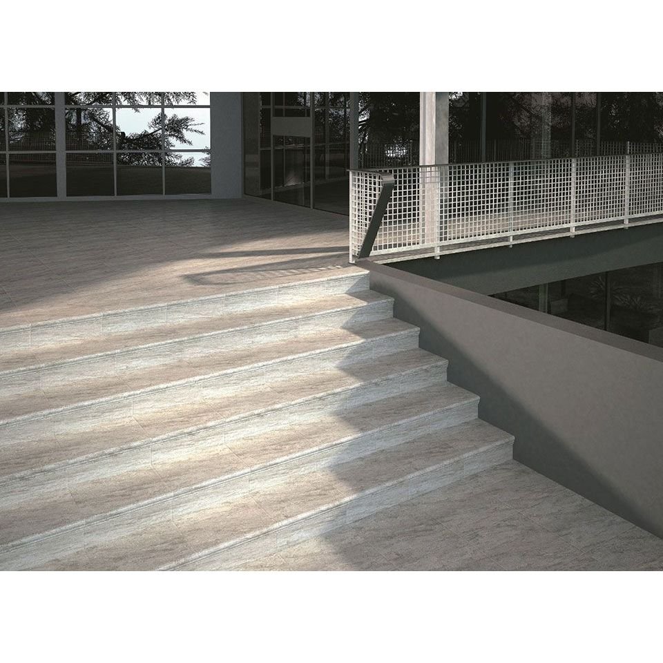 Керамогранит Kerama Marazzi (Керама Марацци) Терраса серый противоскользящий 40,2х40,2 см, толщ. 8 мм, (SG158700N)