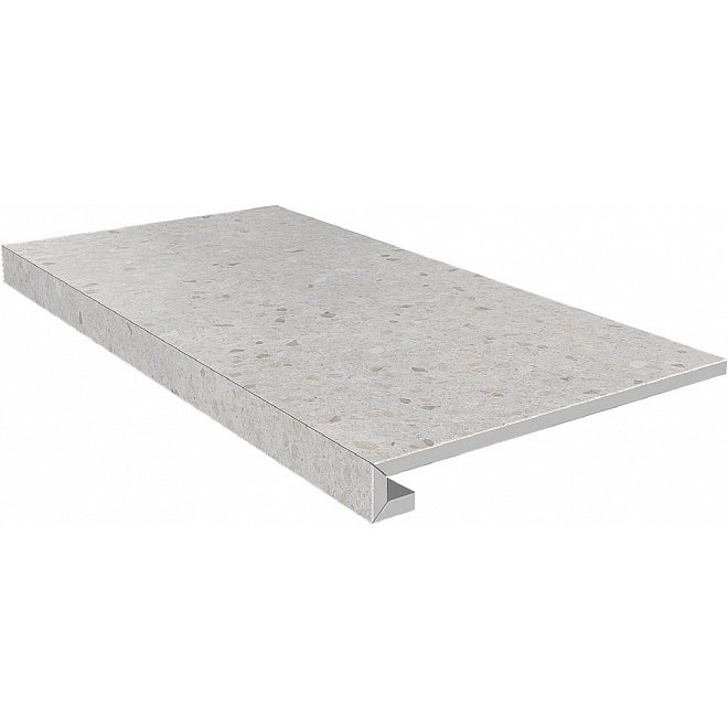 Ступень Kerama Marazzi (Керама Марацци) Терраццо клееная беж светлый 33х60 см (SG631800R/ GCF)