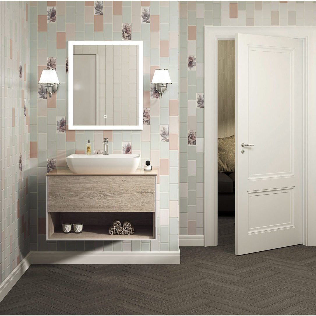 Плитка Kerama Marazzi (Керама Марацци) Тортона зеленый светлый 7,4х15 см, толщ. 6.9 мм, (16079)