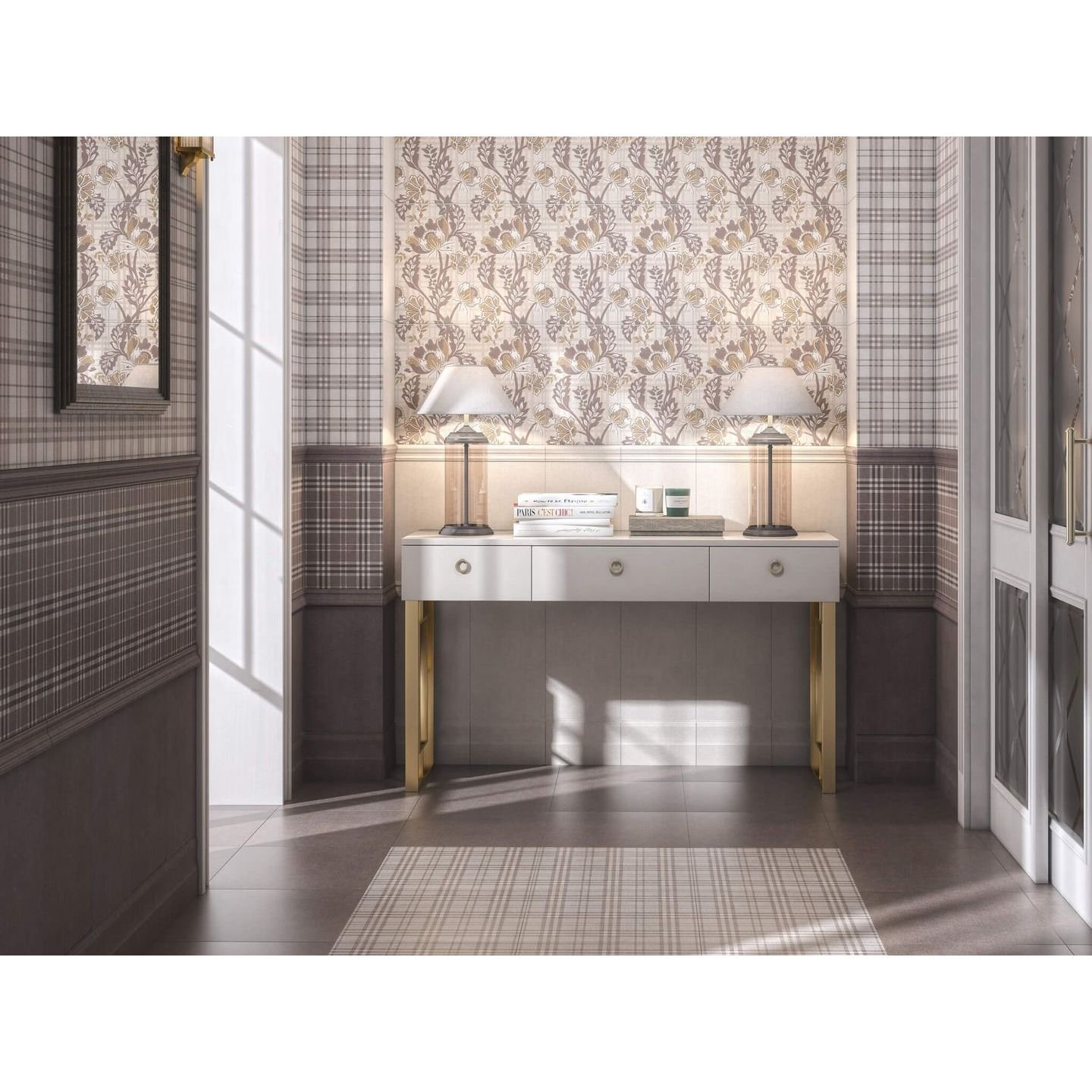 Бордюр Kerama Marazzi (Керама Марацци) Трокадеро Багет беж светлый 5,5х25 см (BLE003)
