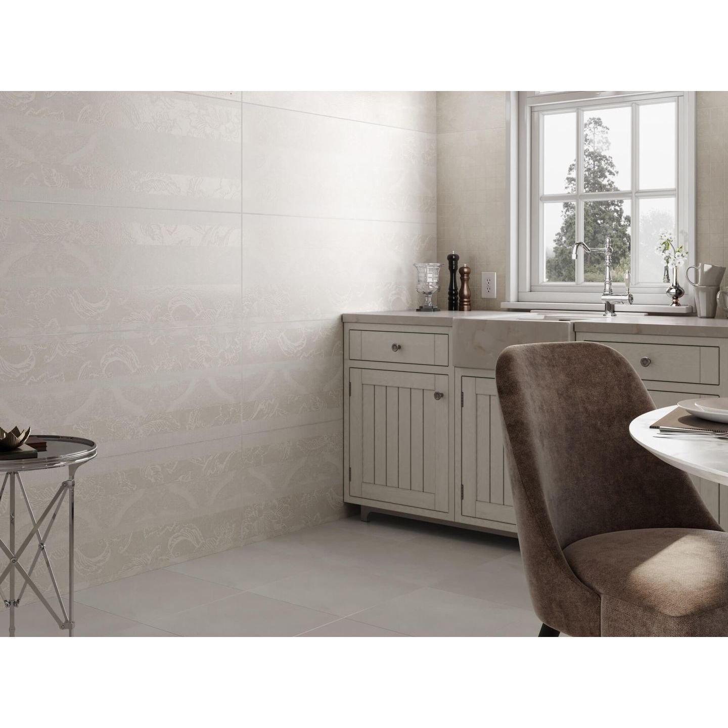 Плитка Kerama Marazzi (Керама Марацци) Эскориал серый структура обрезной 40х120 см, толщ. 10 мм, (14012R)