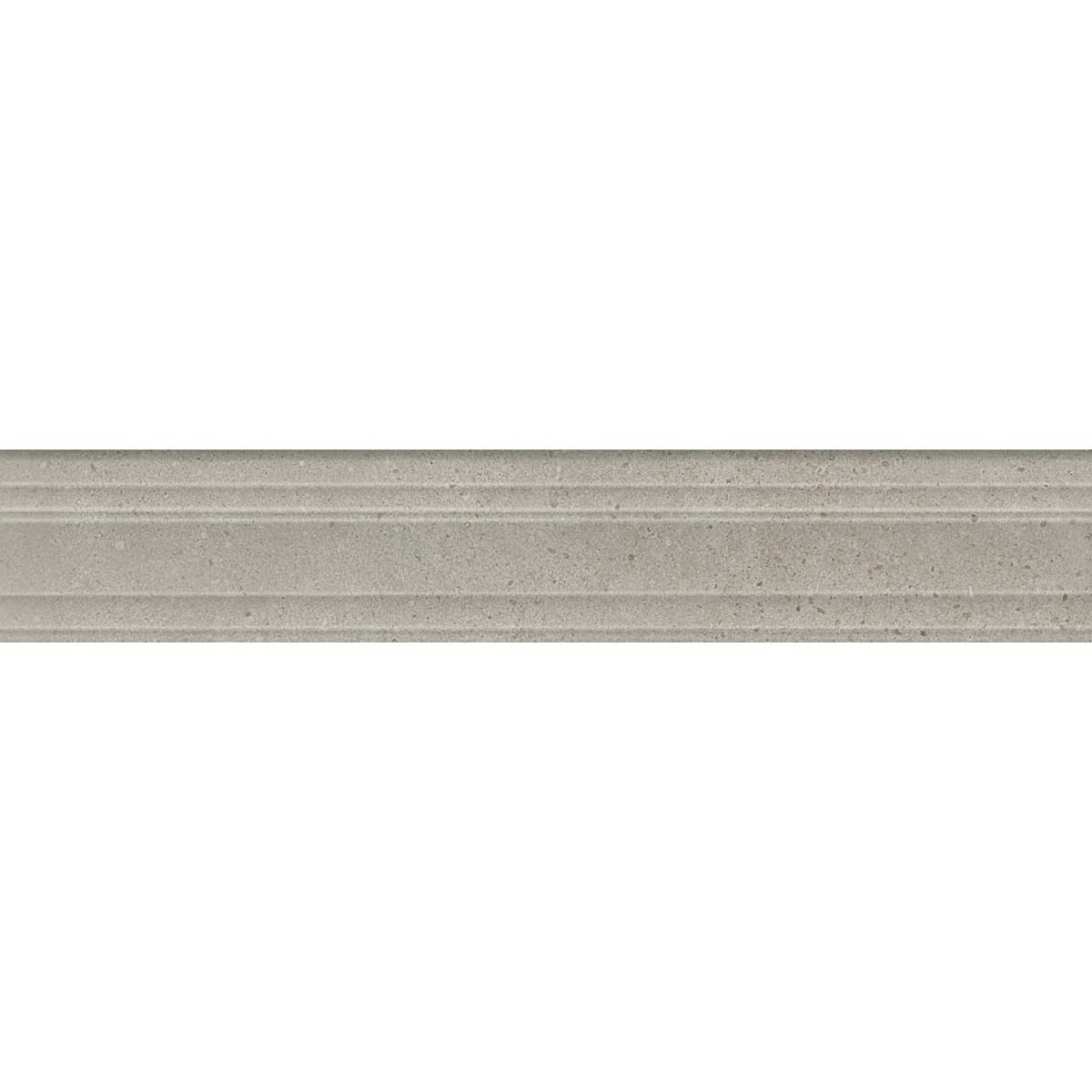 Бордюр Kerama Marazzi (Керама Марацци) Монсеррат Багет серый светлый матовый обрезной 7,3х40 см, BLF007R