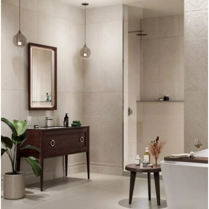 Бордюр Kerama Marazzi (Керама Марацци) Монсеррат Багет серый светлый матовый обрезной 7,3х40 см, BLF007R
