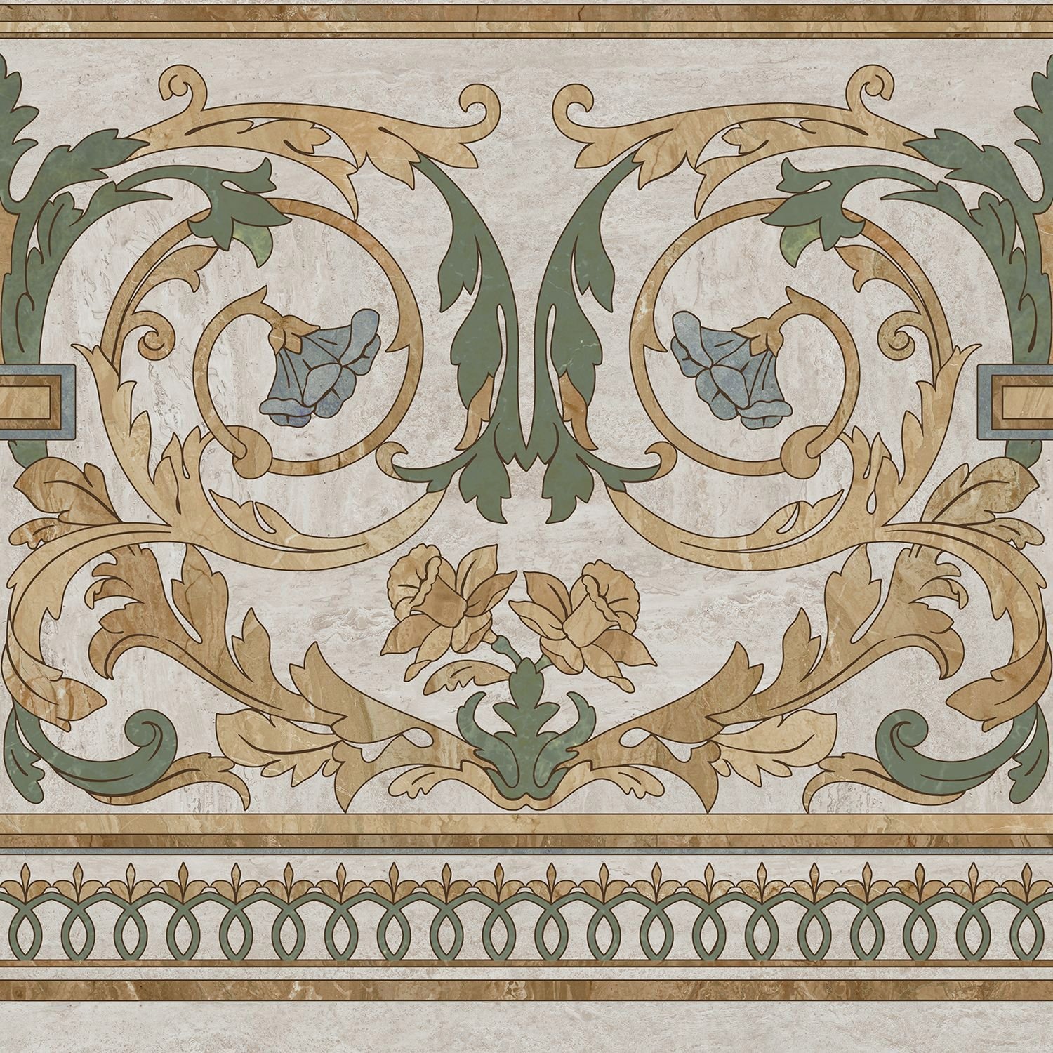 Декор Kerama Marazzi (Керама Марацци) Эвора продолжение угла глянцевый HGD/A517/SG6062RL 60х60 см