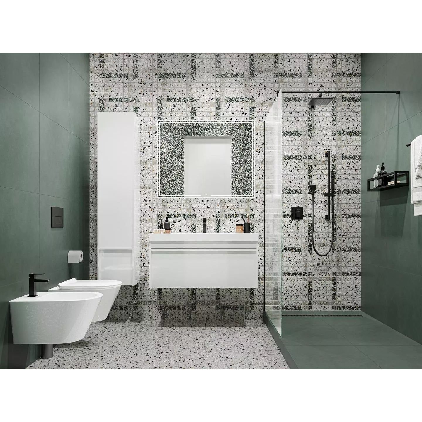 Керамогранит Kerama Marazzi (Керама Марацци) Бричиола Серый Лаппатированный Обрезной 60х60 см (SG653522R)