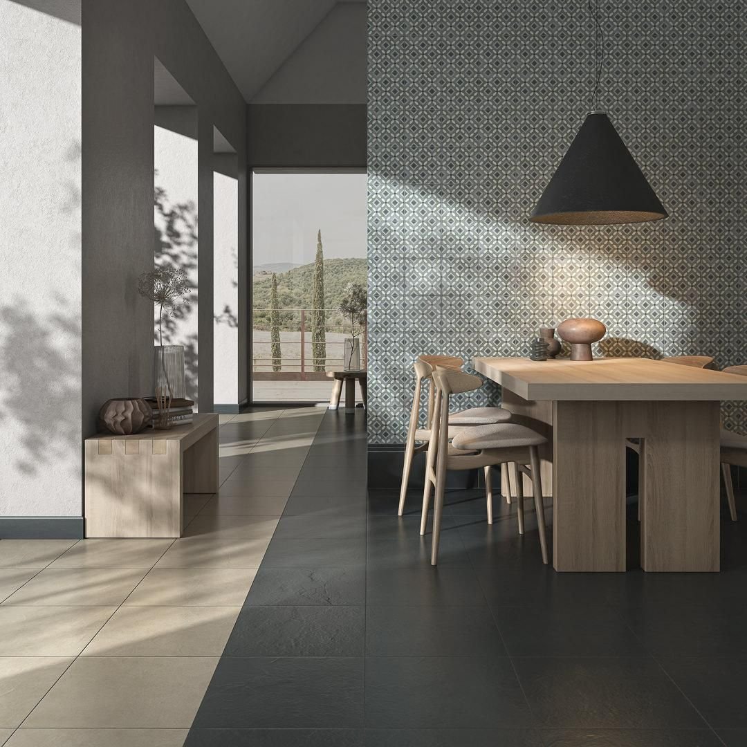 Керамогранит Kerama Marazzi (Керама Марацци) Про Чементо Синий Темный Матовый Обрезной 60х119,5 см, толщ. 9 мм, (DD507320R)