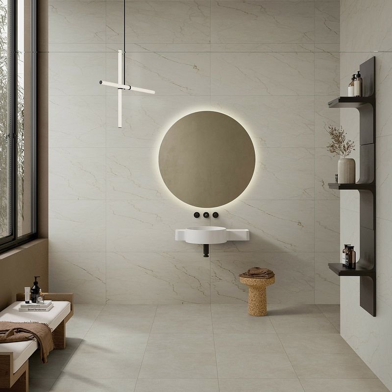 Керамогранит Vitra (Витра) SilkMarble Марфим Кремовый Матовый R9 60x120 см (K947783R0001VTEP)