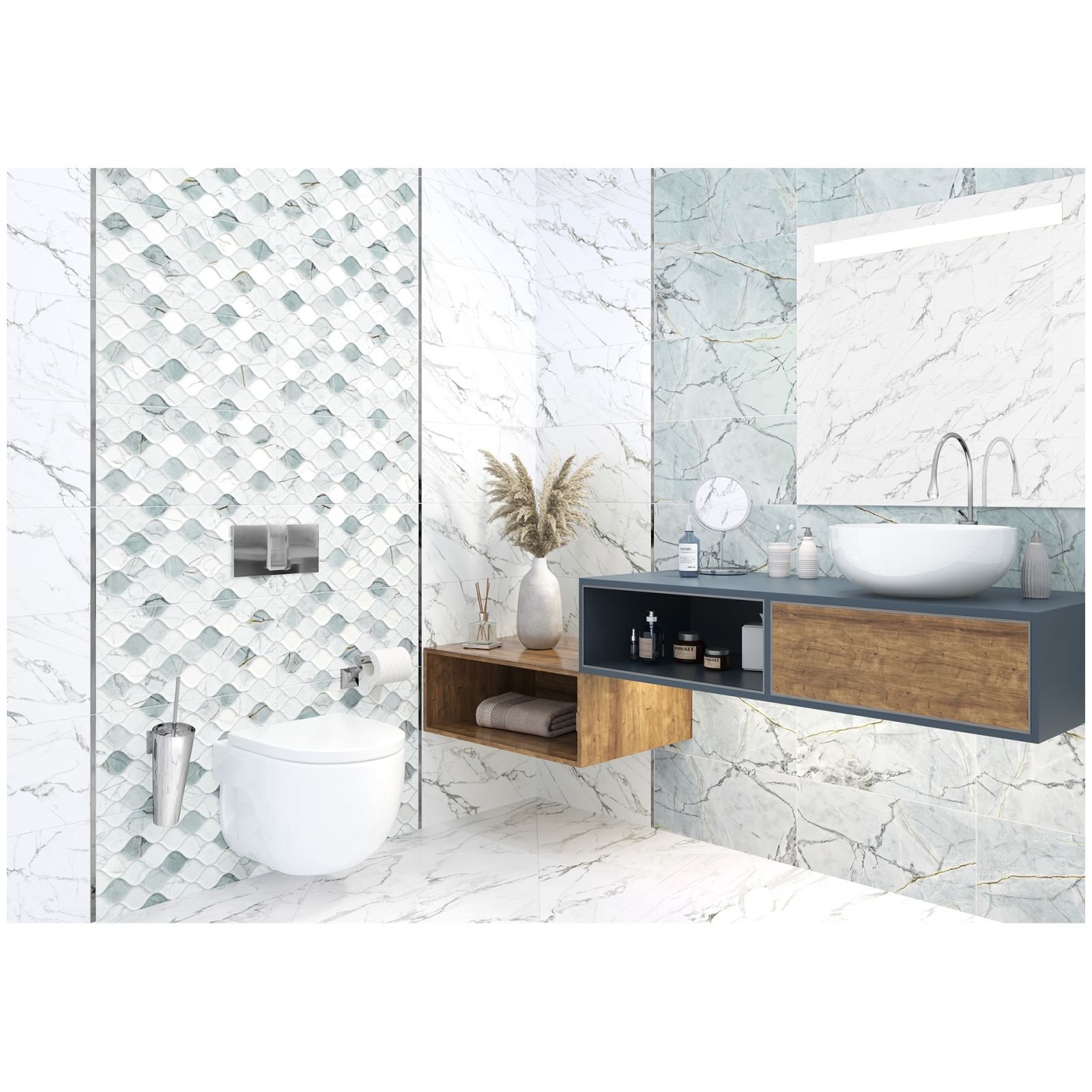 Керамическая плитка Altacera (Альтакера) Albion Pulpis Dark 24,9х50х0,85 см WT9ALN23