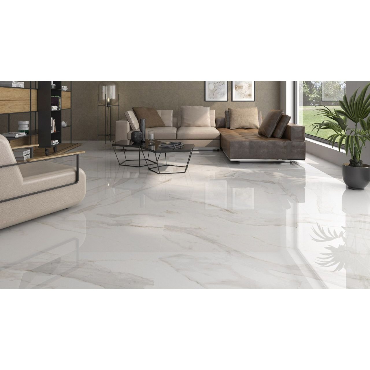 Керамогранит Pamesa Ceramica (Памеса Керамика) Cr.Apulia Gold Compacglass Rect. 60х60 см, ректификат