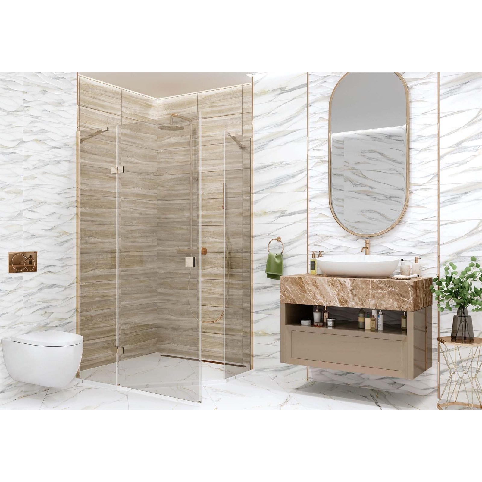 Керамическая плитка Alma ceramica (Альма Керамика) Corsica 24,9х50х0,75 см TWU09CRS004