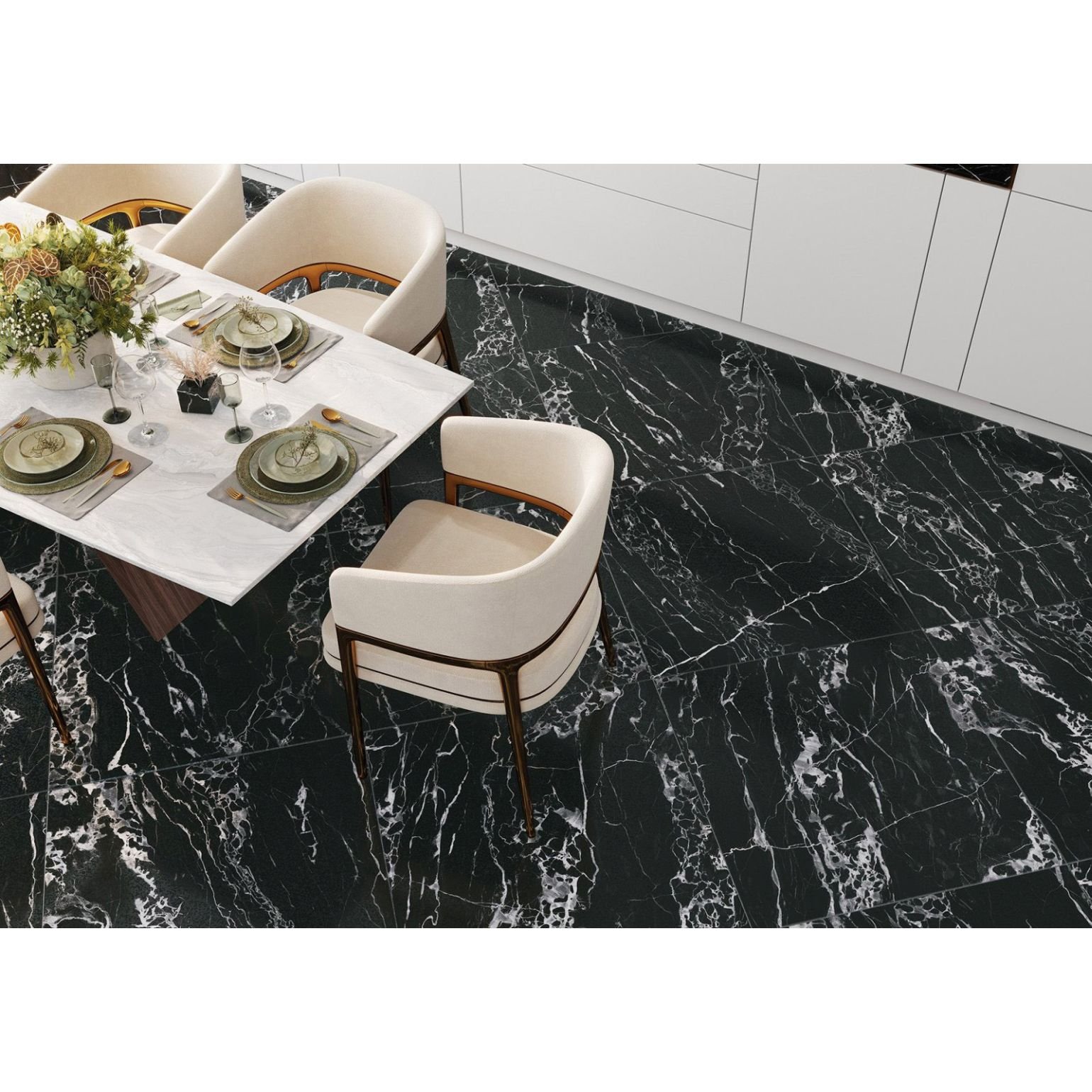 Керамогранит Alma Ceramica (Альма Керамика) Portoro 57х57х0,85 см Лаппатированный GFA57POR22L