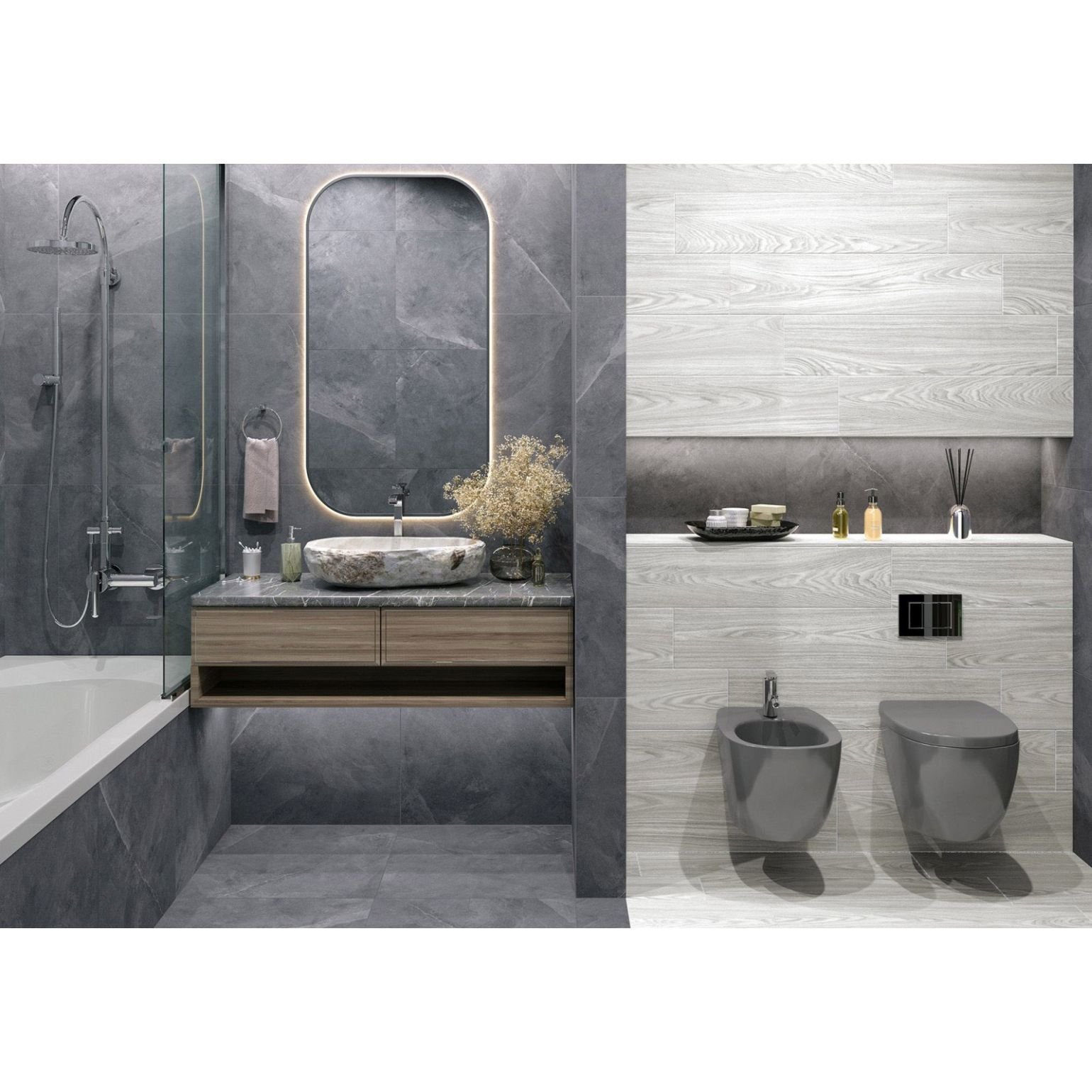 Керамогранит Alma Ceramica (Альма Керамика) Andora 20х90х0,9 см Матовый GFA92ADR40R