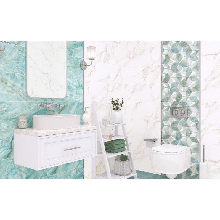 Декор Alma ceramica (Альма Керамика) Nevada 24,9х50х0,75 см Глянцевый DWU09NVD404