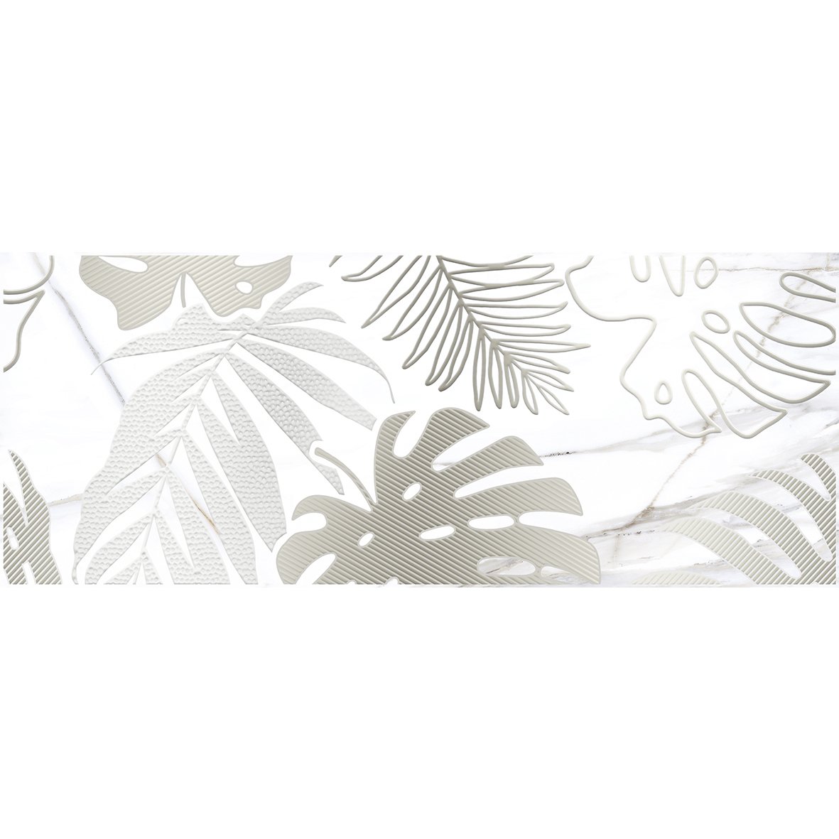 Декор Laparet (Лапарет) Elegance Декор-1 белый 20х50 см