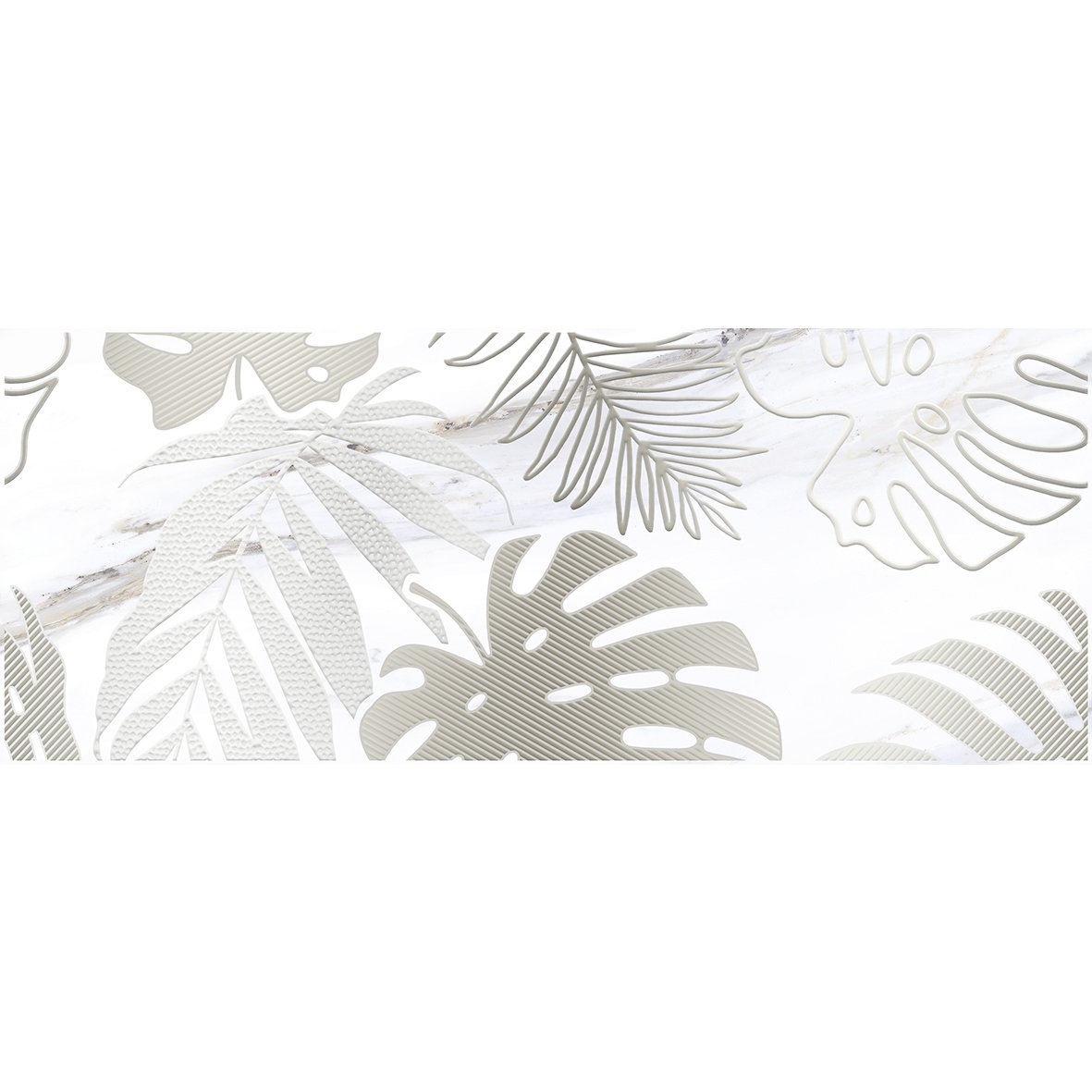 Декор Laparet (Лапарет) Elegance Декор-1 белый 20х50 см