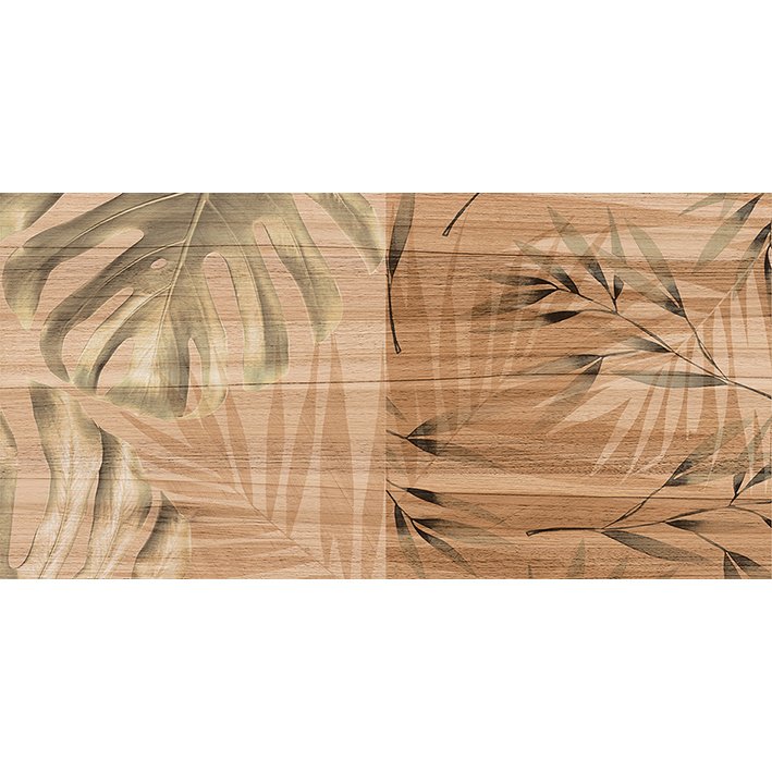 Плитка настенная Laparet (Лапарет) Organic коричневая узор 08-01-15-2454 20х40 см