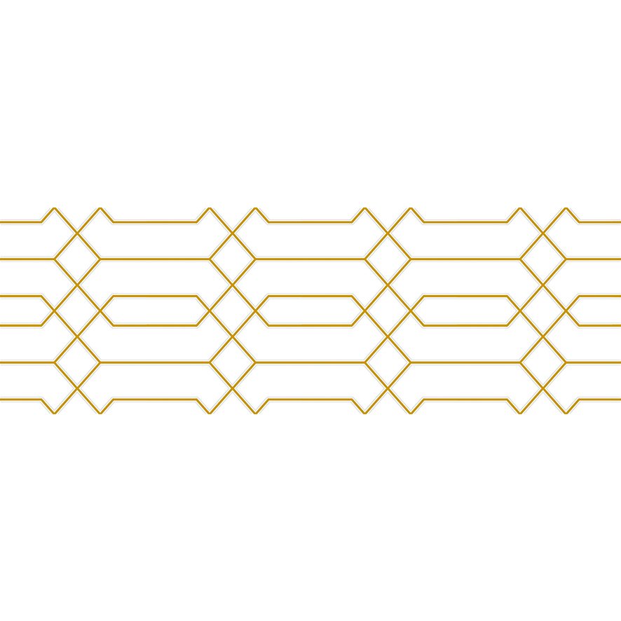 Декор Laparet (Лапарет) Simple белый 25х75 см, 19-05-00-1955-0