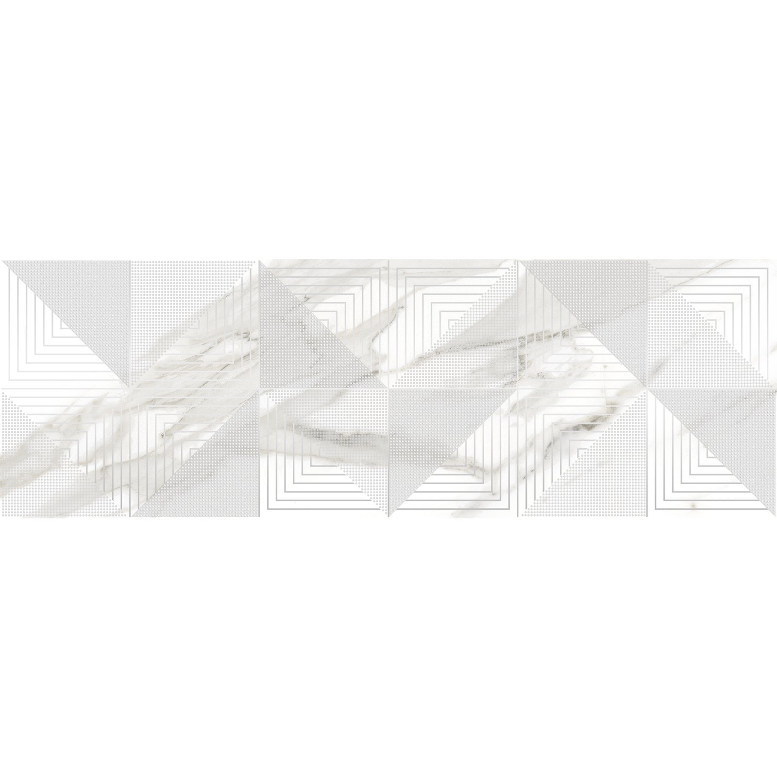 Декор Laparet (Лапарет) Balance белый 25х75 см