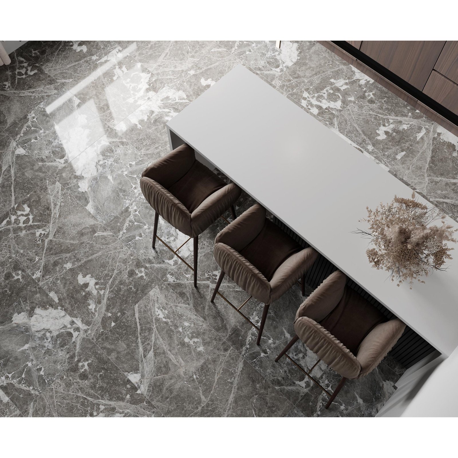 Керамогранит Laparet (Лапарет) Lustros Paradiso Gris 60х120 см Полированный