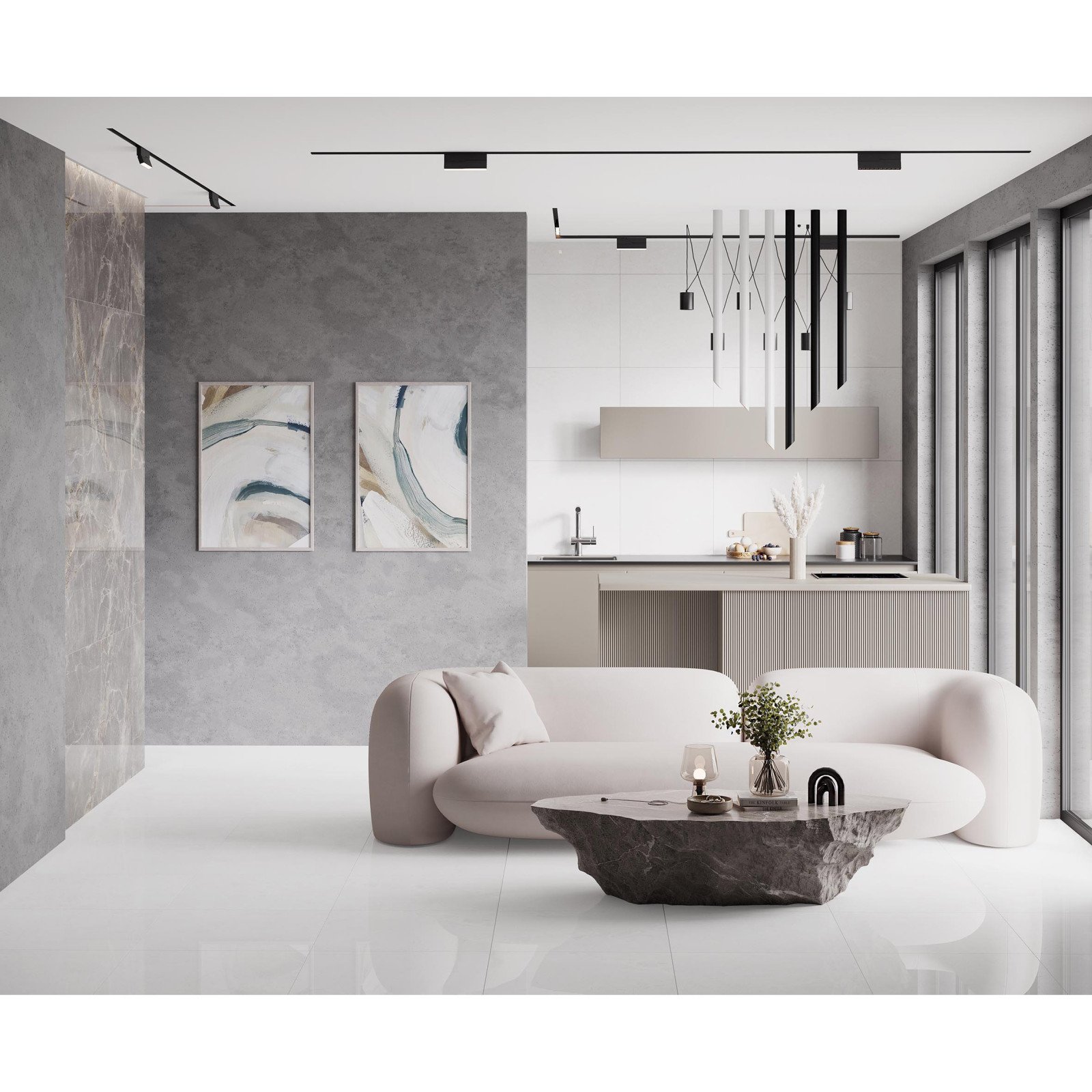 Керамогранит Laparet Novelle Gris 60х120 см Полированный