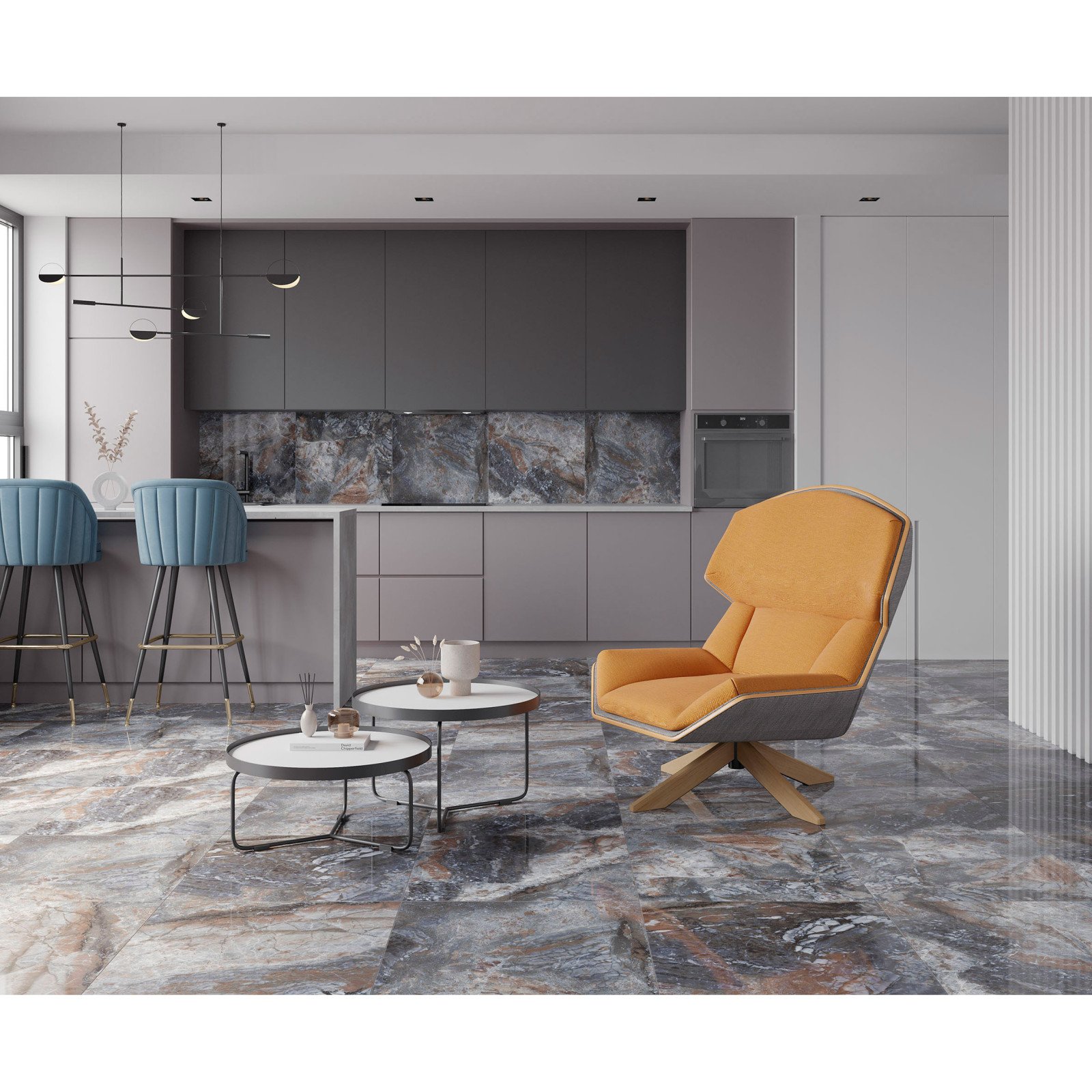 Керамогранит Laparet (Лапарет) Vega Brown 60x60 см Полированный