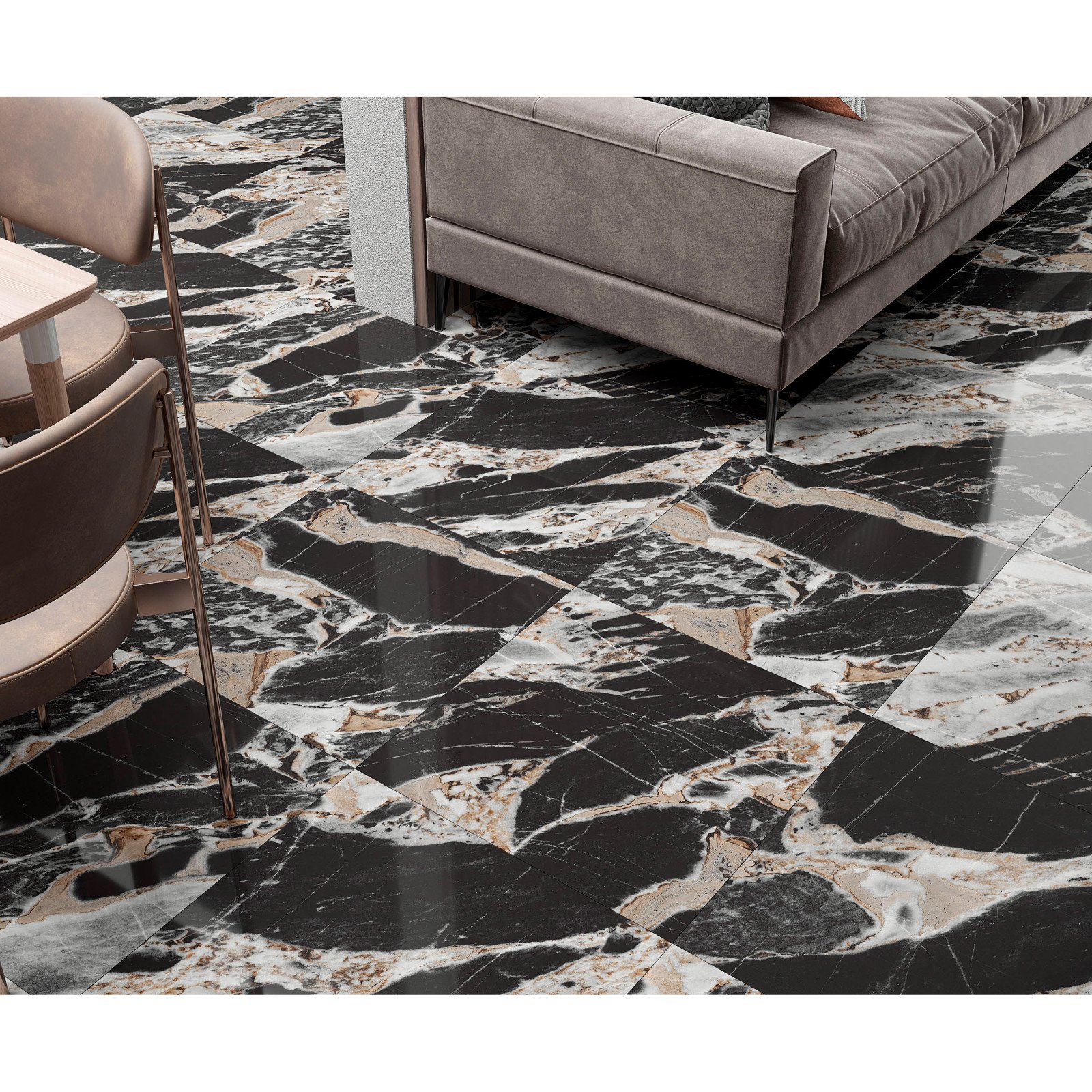 Керамогранит Laparet (Лапарет) Castor 60x60 см Полированный